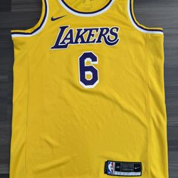Nike Los Angeles LA Lakers LeBron James #6 NBA Swingman Jersey Men’s 40 S  100% authentic. Good condition.   This product is a Nike Los Angeles Lakers