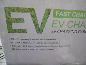 EV Charger 15A Electric car Charging Cable 110V-220V 24FT SINGLE PHASE SEALE