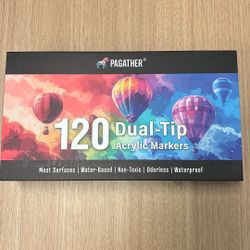 120 Acrylic Markers Dual-Tip