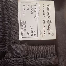 Nos Never Hemed DRESS Slacks 36 Chadmore Executive 