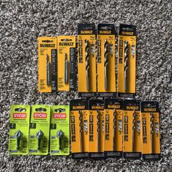 DeWalt &  Ryobi Drill Bits