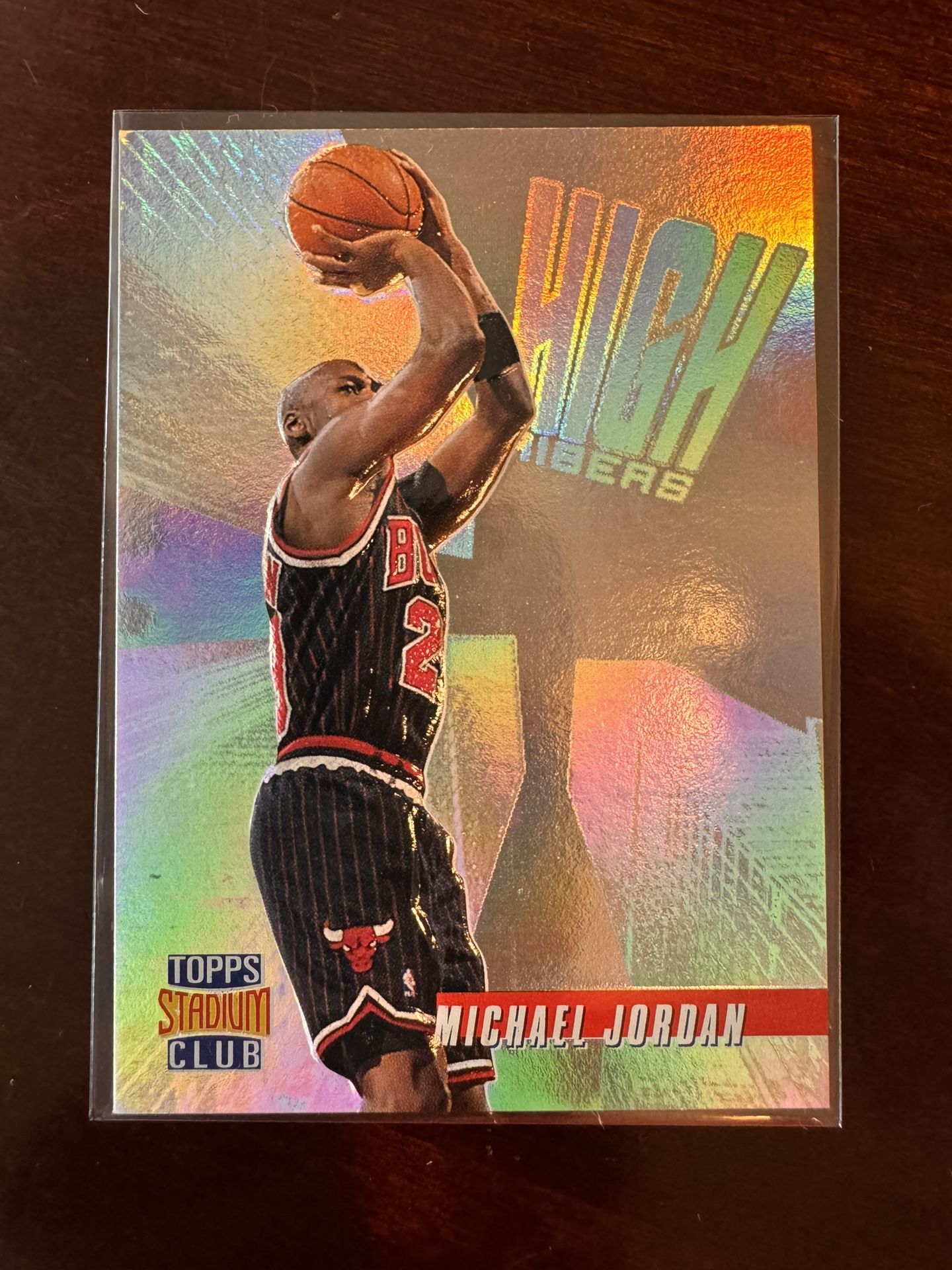 1997 Michael Jordan Topps Stadium Club High Risers #HR14 Chicago Bulls