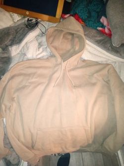 Khaki Beige Sand Hoodie Hollister XL