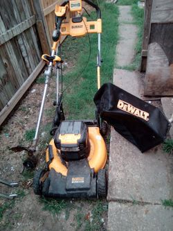 DeWalt mower and weed eater $50 o.b.o