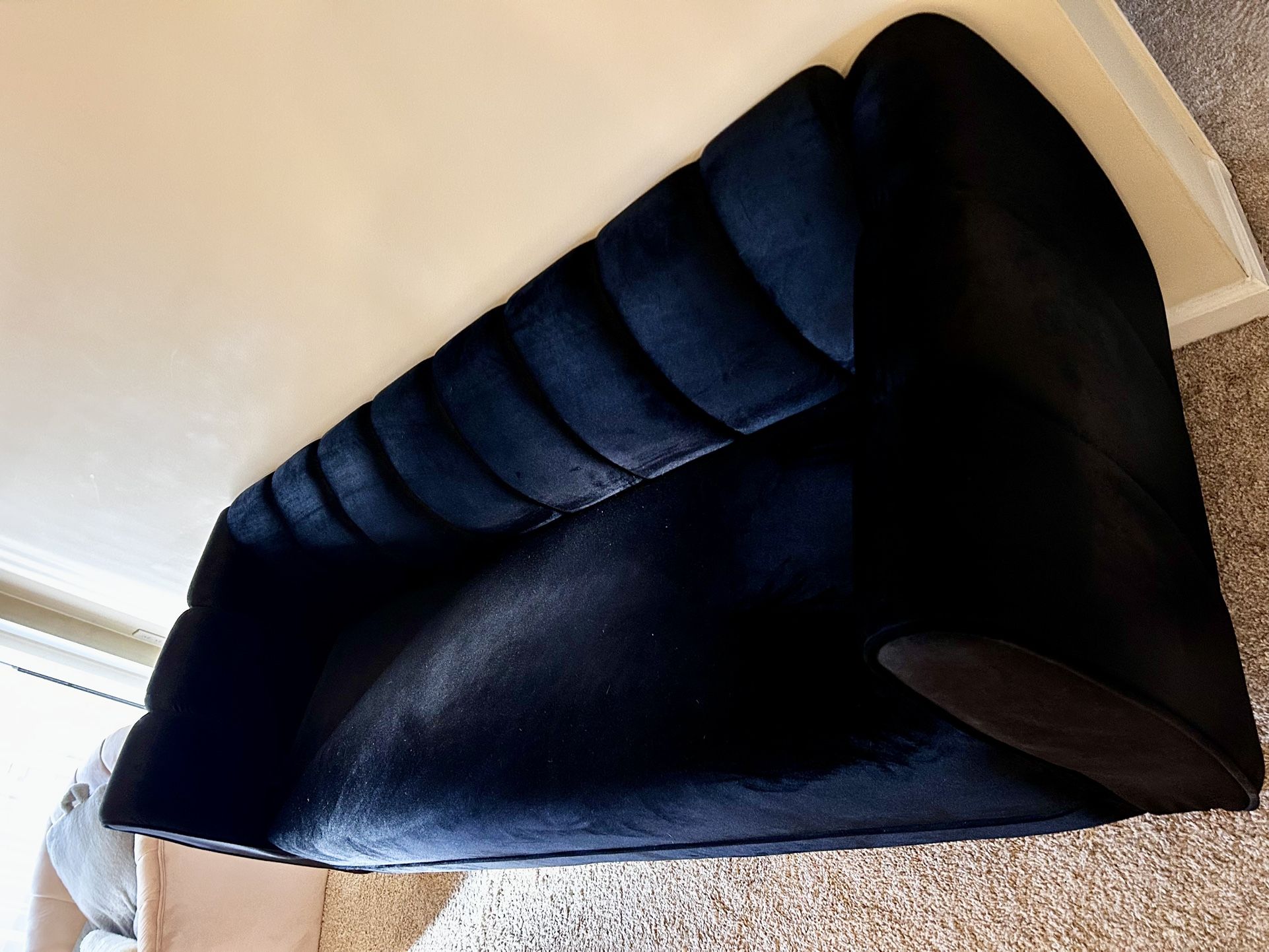 BLACK VELVET COUCH