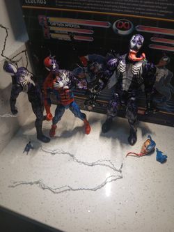 Marvel legends symbote spidermen customs