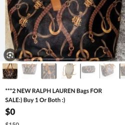 100% AUTHENTIC RARE RALPH LAUREN BAGS 