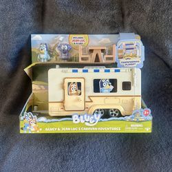 Brand New! Bluey & Jean-Luc’s Caravan Adventures Playset - Sealed in Original Box