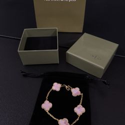 Van Cleef Gold / Pink Bracelet 
