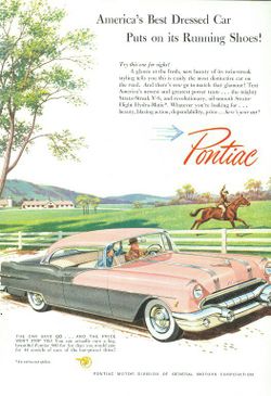 1956 Original Ad for Pontiac