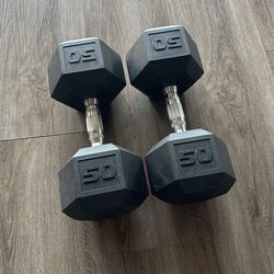 50 Lbs Dumbbells Set
