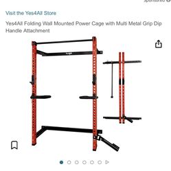 FOLD AWAY SQUAT RACK🔹SPORTS FITNESS GYM EQUIPMENT 
