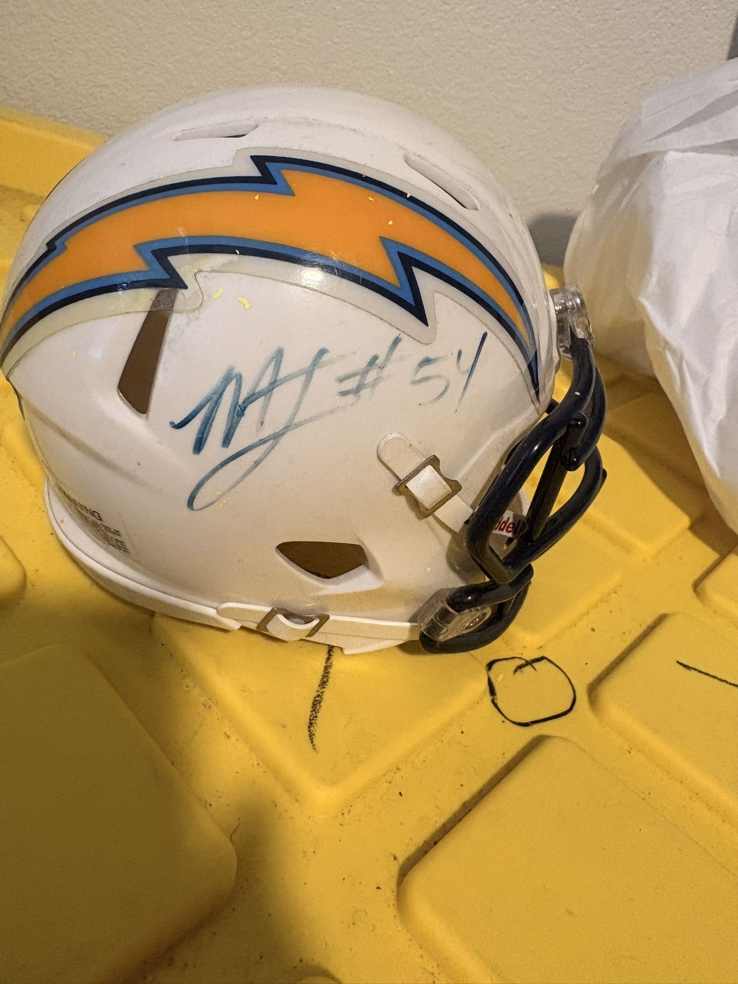 Melvin Ingram Signed mini helmet