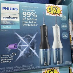 Philips Sonicare Cordless Power Flosser Dual Pack