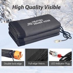 20FT RV Heated Sewer Hose Cover Avoid Freezing