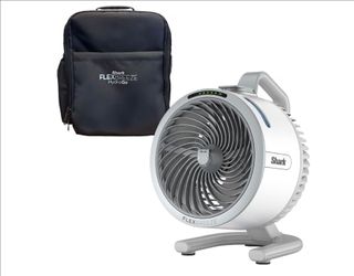Shark FlexBreeze HydroGo Portable Fan with Travel Bag, White