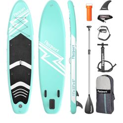 FBSPORT 11' Premium Stand Up Paddle Board, Yoga Board with Durable SUP Accessories & Carry 