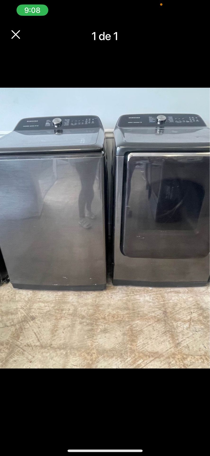 Samsung Washer And Dryer Set Stainless Steel 