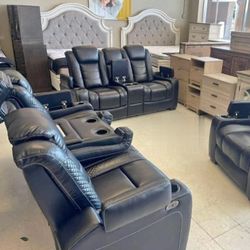 PARTY TIME LED POWER RECLINING SET