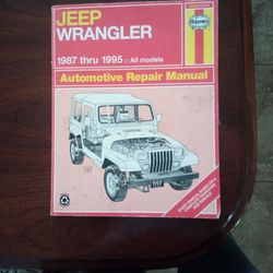 Haynes Repair Manual For Jeep Wrangler