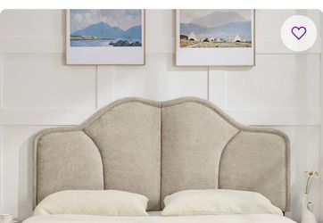 Upholstered Headboard Adjustable Height & Width Bed Head Backrest