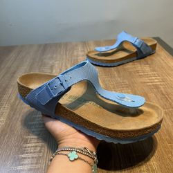 Birkenstock Vegan Gizeh Vegan Blue size 37 L6 regular Sandals