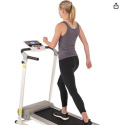 Sunny Health & Fitness Foldable Exercise Running Walking Treadmill,