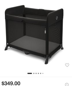 Bugaboo Stardust Portable Travel Playard - Black: Carrying Bag, Folds for Easy Transport, Infant Napper