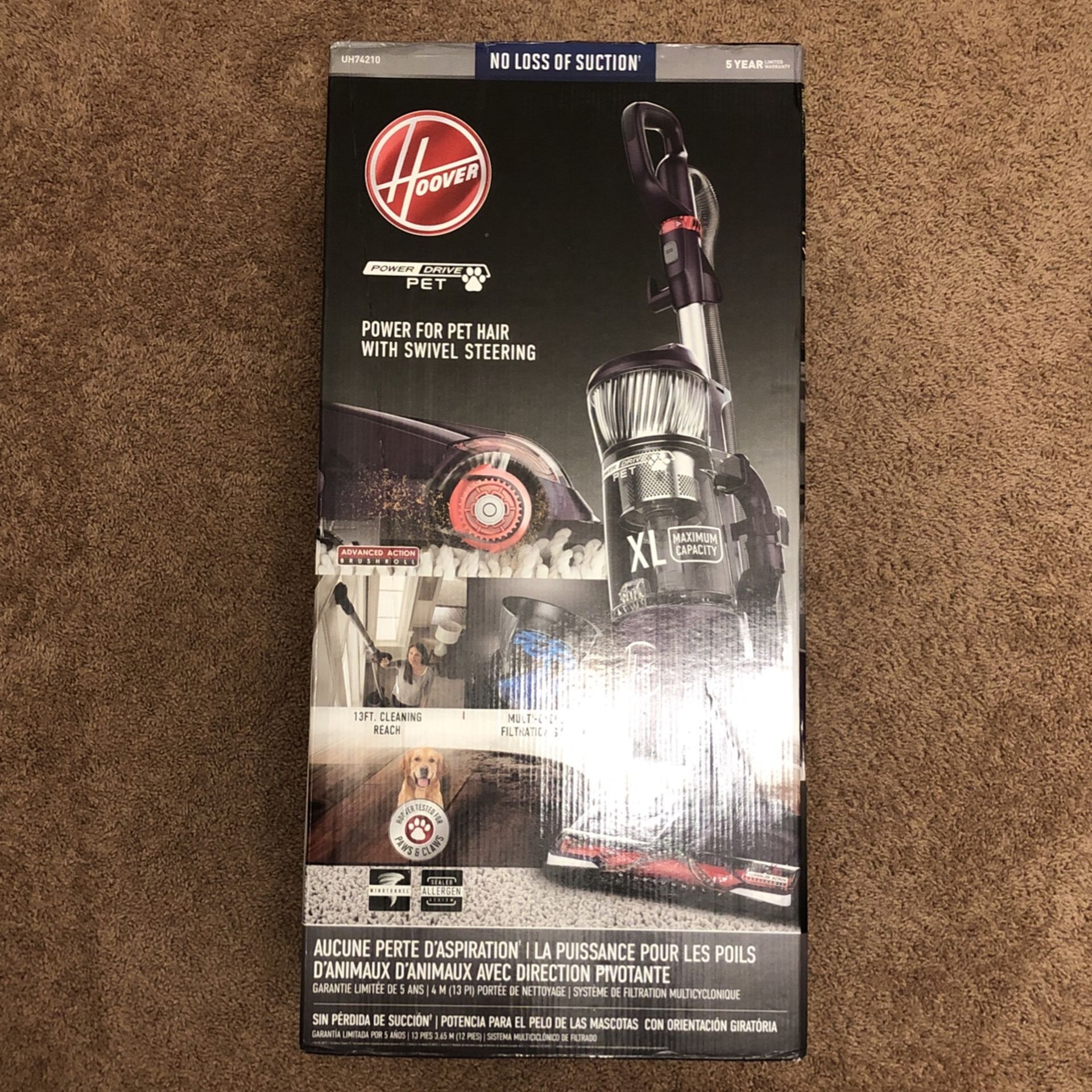 NEW HOOVER POWER DRIVE PET XL