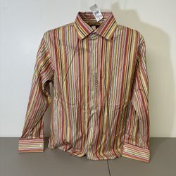 Banana Republic Men's XL, 17 Shirt Long Sleeve Button Up Multicolor 100% Cotton