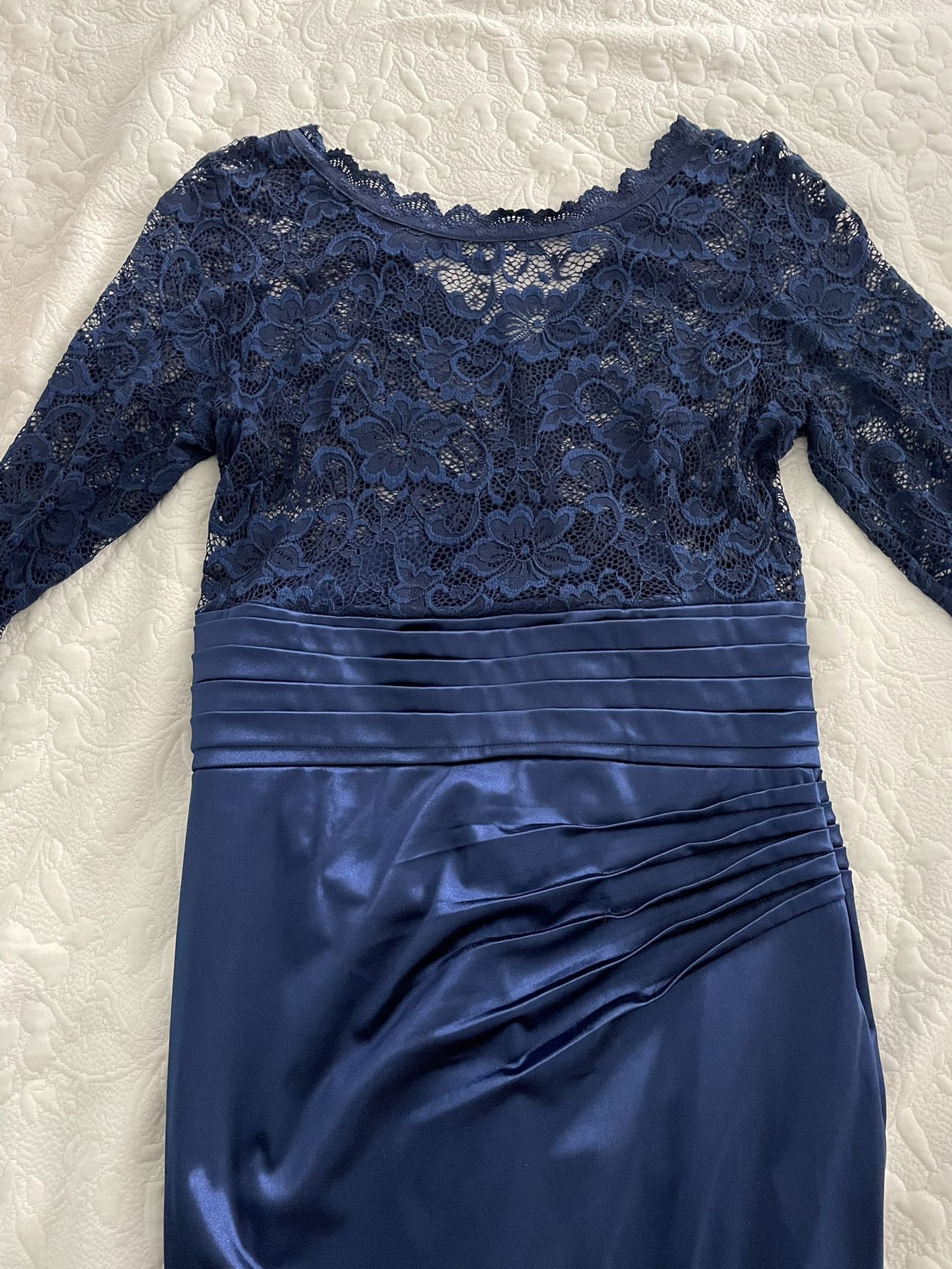 Royal Blue Formal Dress With Ruching
