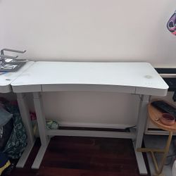 white standing desk