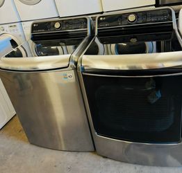 LG Inverter Direct Drive Washer and Dryer Set - High Capacity / Warranty & Delivery