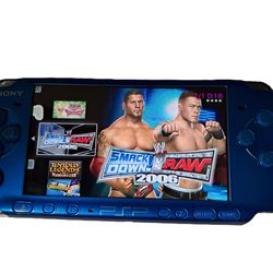 🔥 Sony PlayStation PSP 3000 Console (Vibrant Blue) - Loaded with games! 🔥