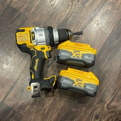 DEWALT 20V MAX XR 1/2 Inch Cordless Hammer Drill, (DCD1007 2 Batteries