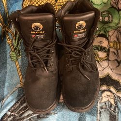 Steel toe work boots size 11W