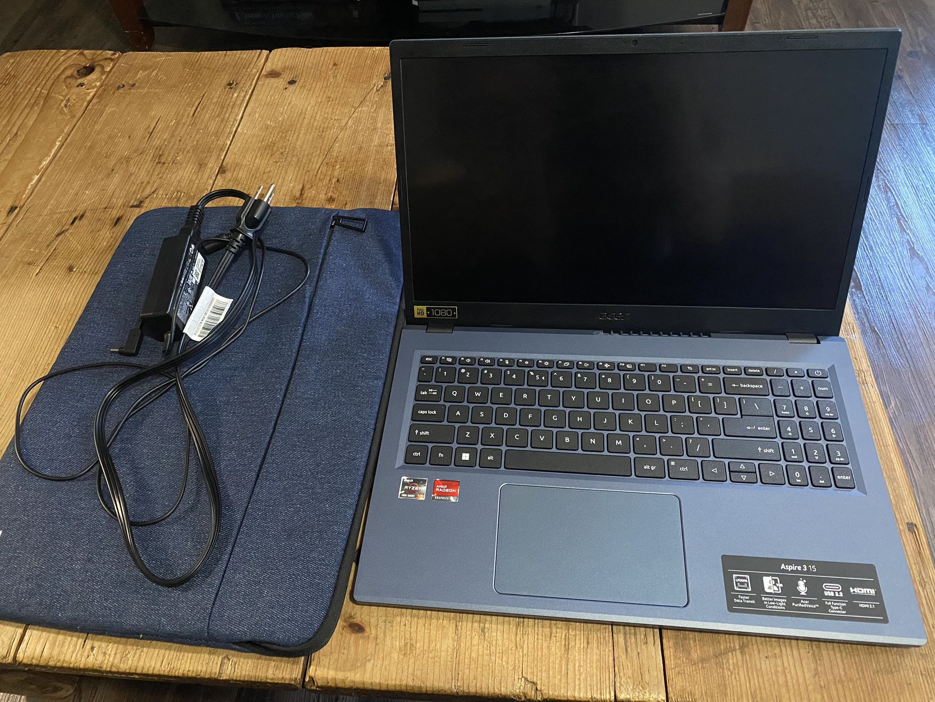 Acer - Aspire 3 Touchscreen Blue Laptop