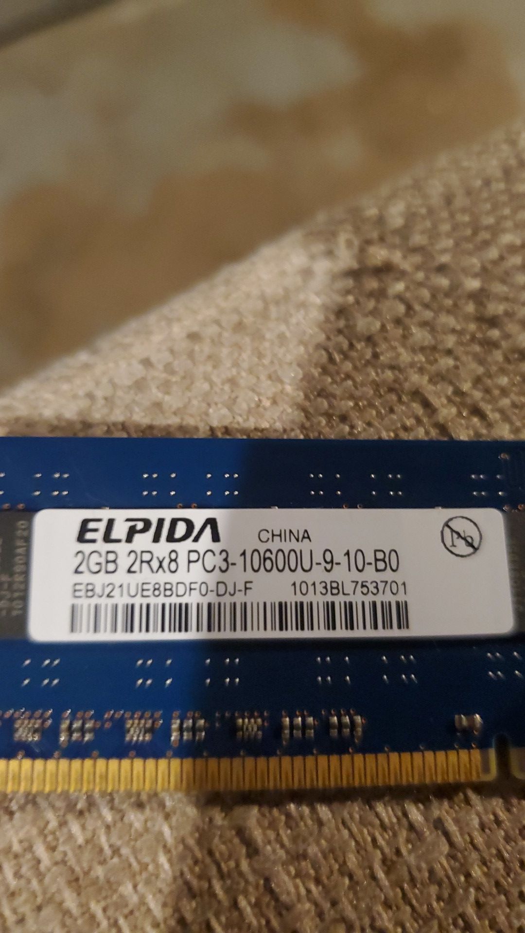 Computer ram one is elpida and I don't know the other one