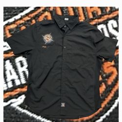  Harley Davidson  Staff Peterson Miami  casual Button Up shirt pre owed excellent condition  size XL