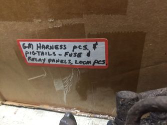 GM wire harness pieces, connectors, relay & pcm pIgtails. 