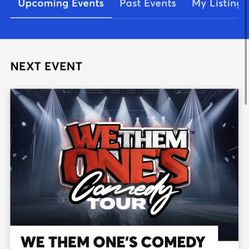 We Then Ones Comedy Tour 