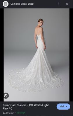 Pronovias “Claudie” Wedding Gown – Off White, Size 10