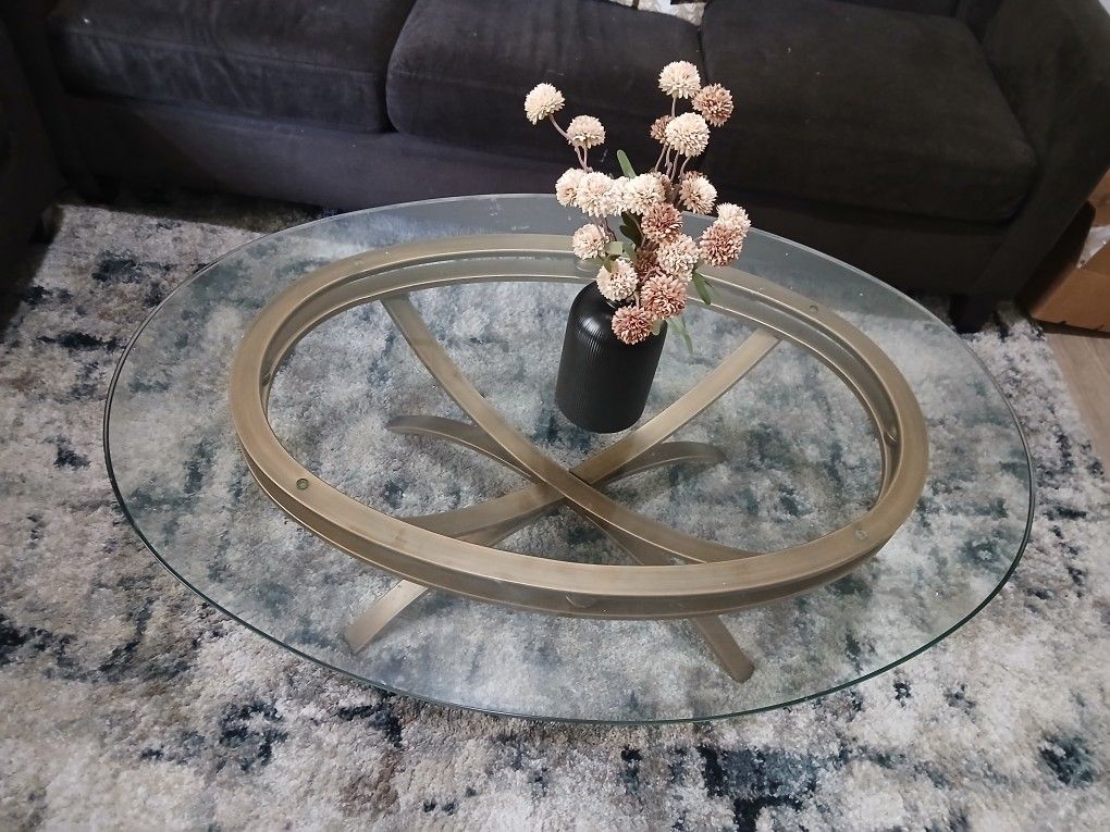 Oval Shape Coffee Table