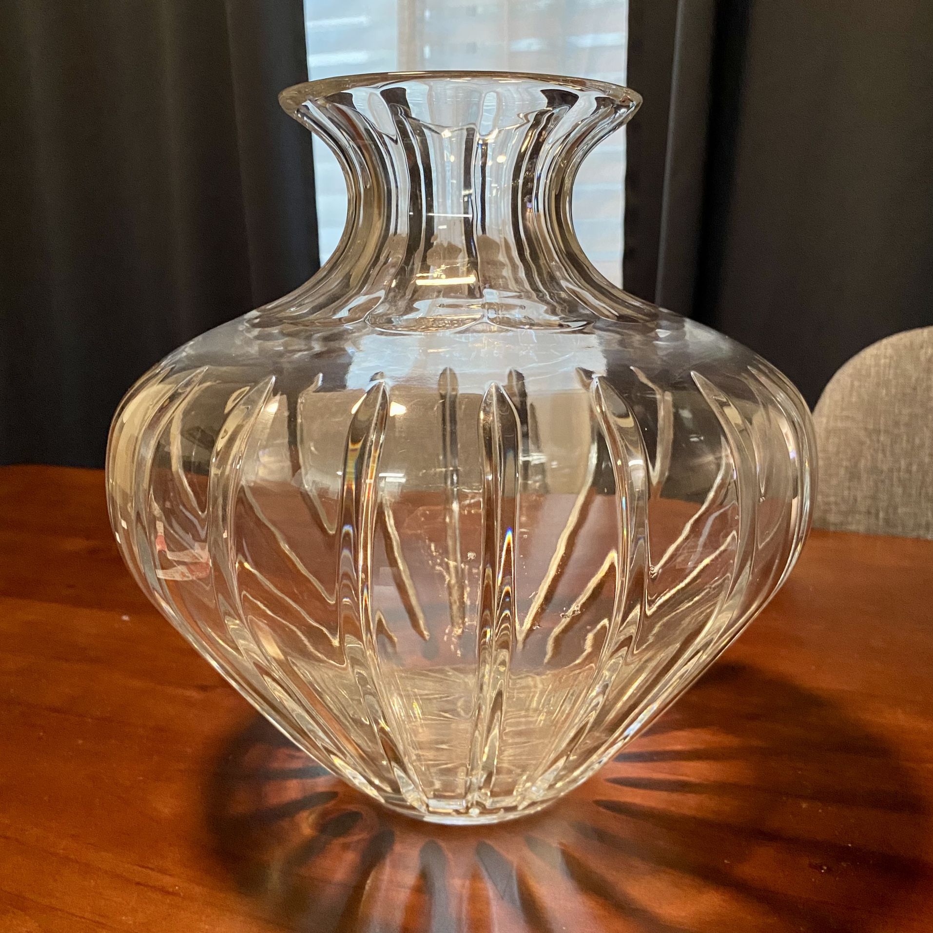 Large Crystal Centerpiece Bud Vase For Flowers