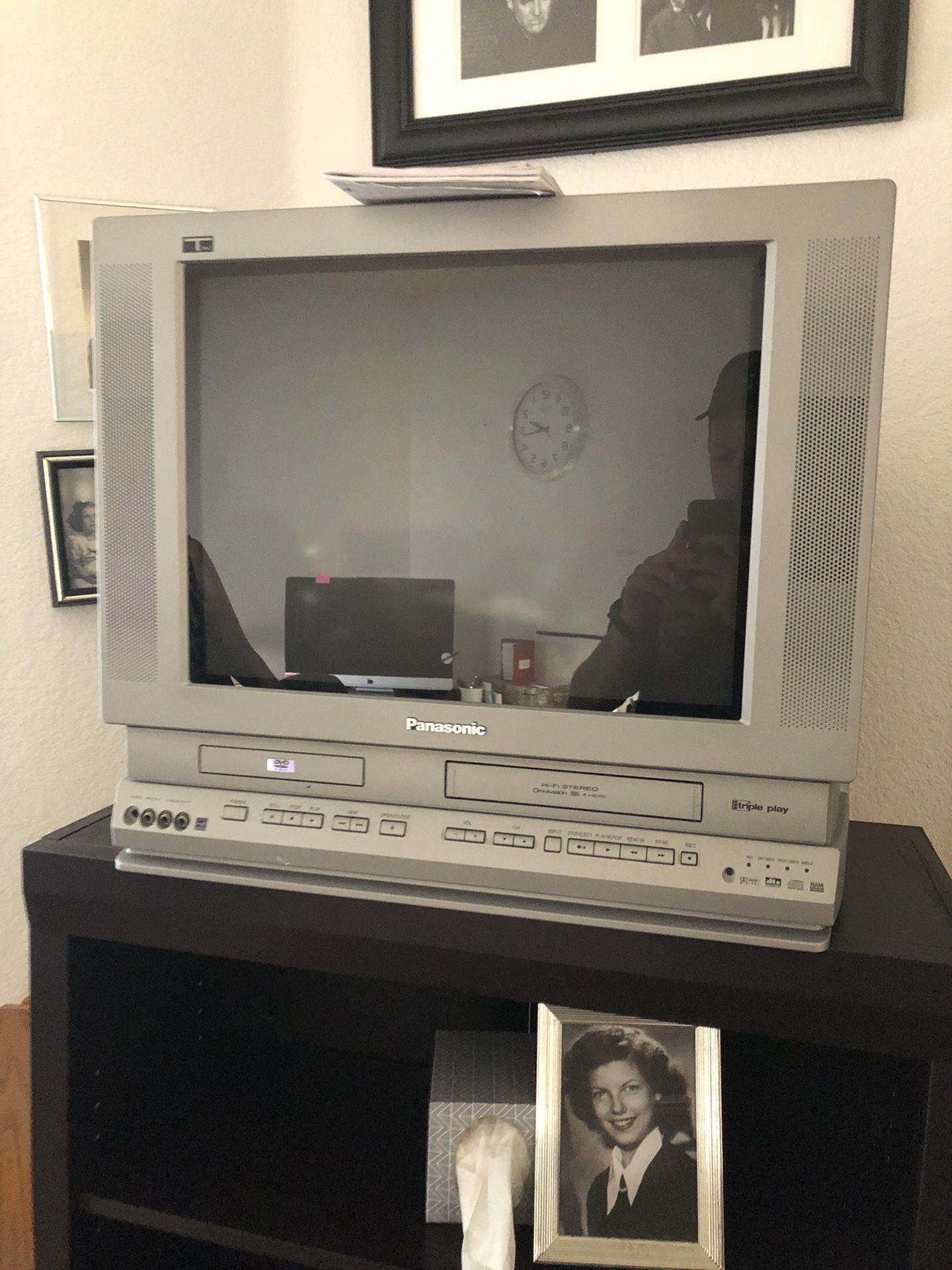 Panasonic tv and vhs tv