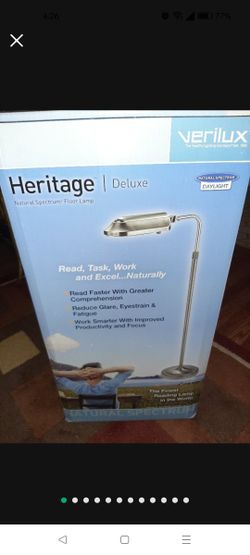 Floor Lamp Verilux 'Heritage Deluxe' Natural Spectrum Stand Floor Lamp. Reading Lamp , Brand New In The Box, Never Opened