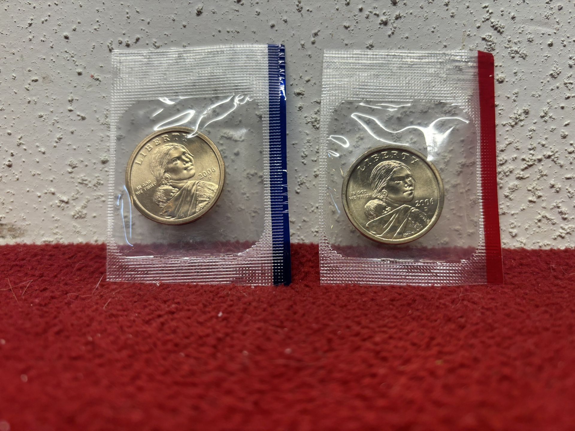 2006 P+D Sacagawea Dollar Set ~ In Original Mint Cello UNCIRCULATED