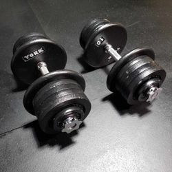 DUMBBELLS BARS AND WEIGHTS