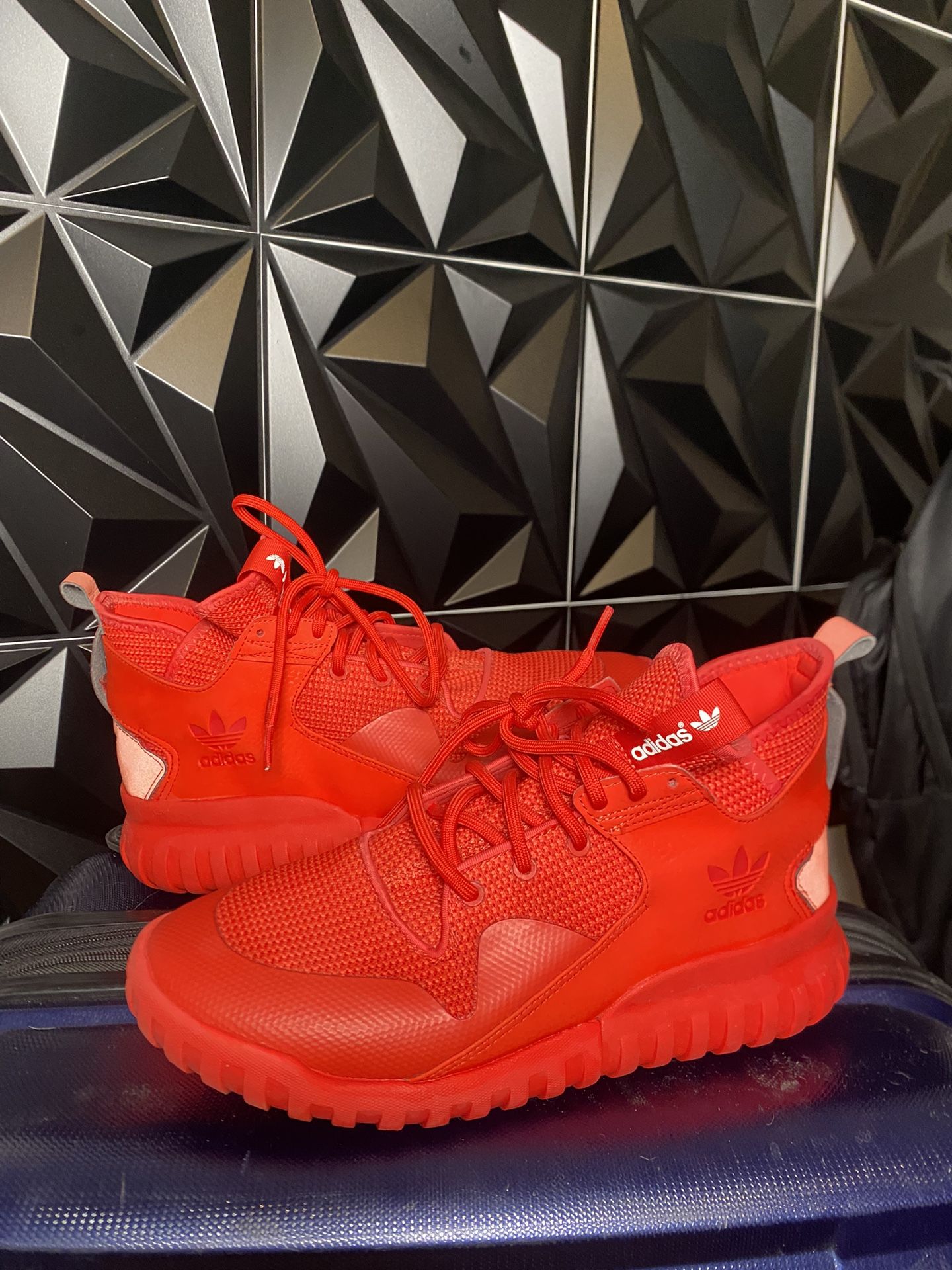 All Red Limited Adidas Tubular 
