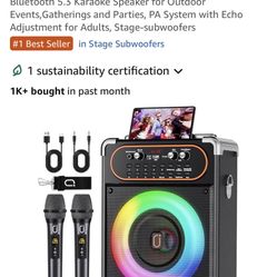 Speaker With Mics Brand New 